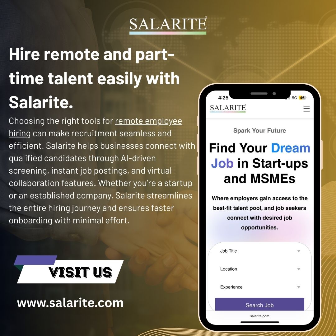 Hire remote and part-time talent easily with Salarite.